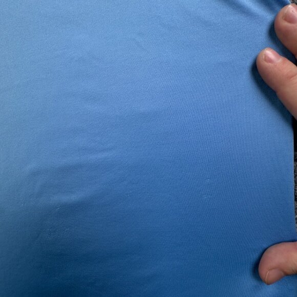 Footjoy FJ Polo Men Large Shirt Short Sleeve Solid Blue Blank Stretch Golfing - Picture 13 of 16